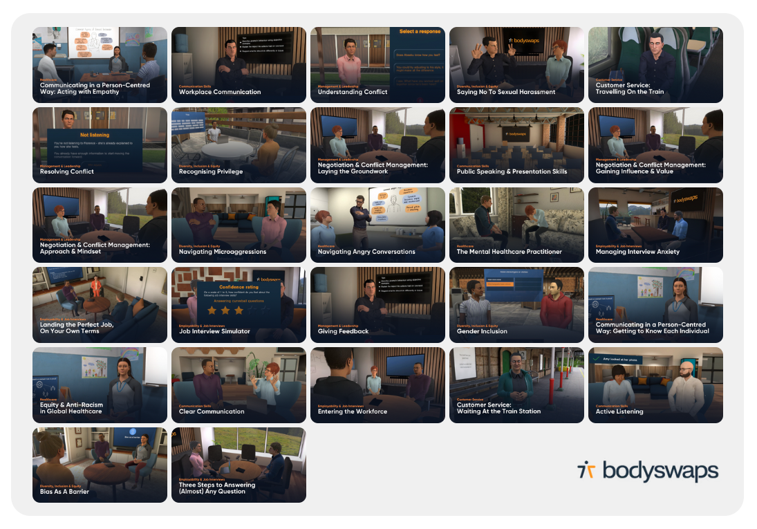 VR Soft Skills Library